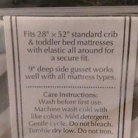 NWT☆American Baby Company~100% Cotton Standard Unisex Crib Sheet - Picture 5 of 5